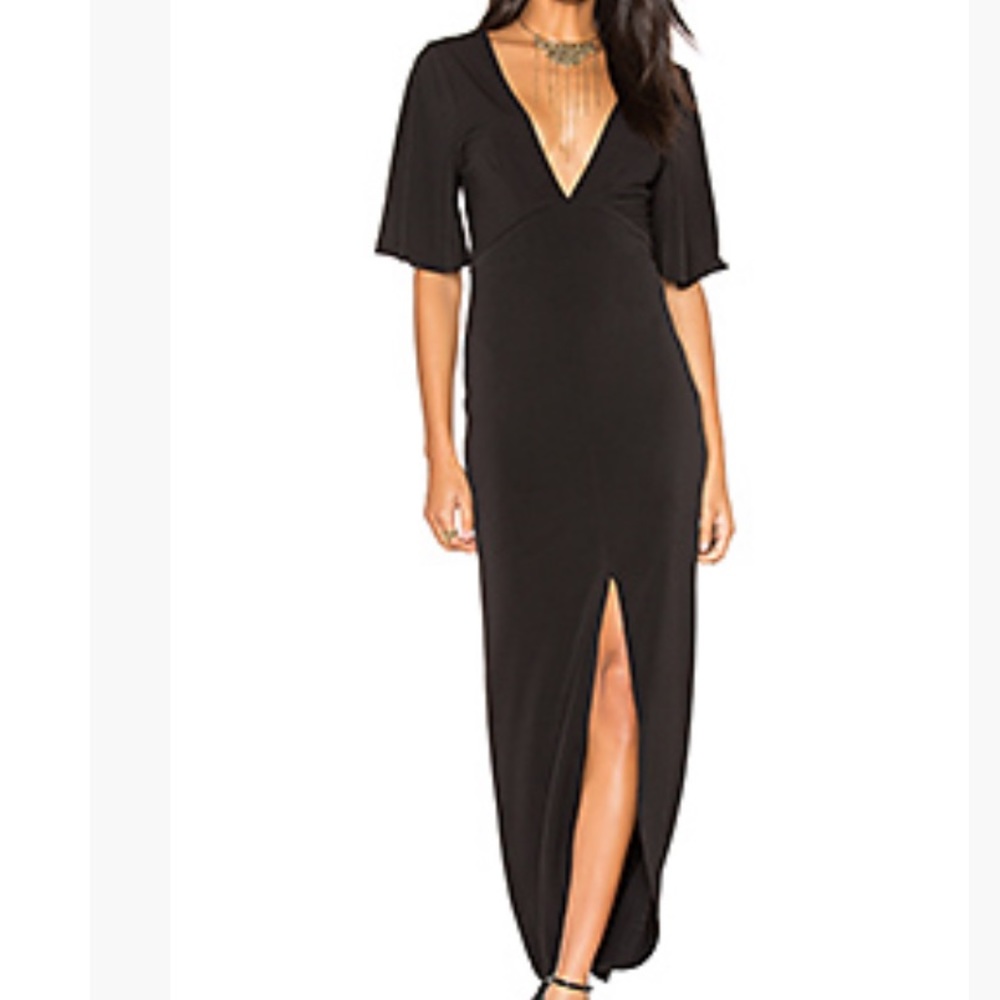 YFB Plunging neck gown